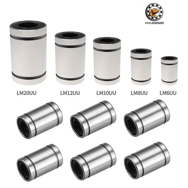 10Pcs Linear Motion Bearings 8x15x24 MM LM08UU Ball Bushing LM8UU 3D print Bearing