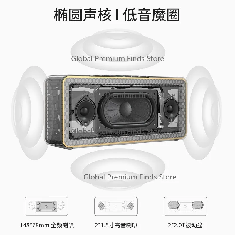 Magic Brick 6th Generation Wireless Bluetooth Speaker HIFI Audiophile Sound with Deep Bass