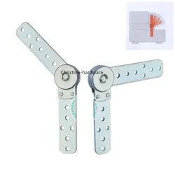 2pcs Heavy duty Furniture hinge Ratchet Folding Connecting Hinges for Bed Sofa Armrest Headrest Angle Adjuster Replacement parts