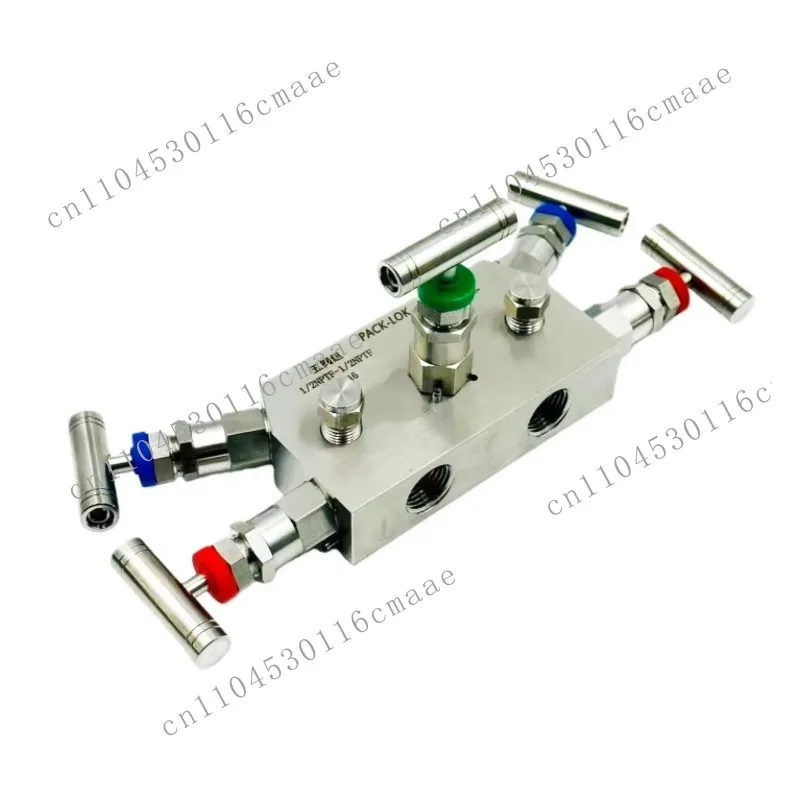 Five Valve Component Pressure  Manifold, Suitable for Petrochemical and Natural Gas Applications