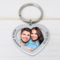 Photo Keychain Custom Keychain Personalized Keychain Personalized Picture Keyring Memorial Photo Gift For Him Her