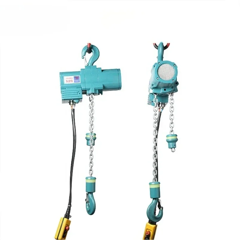 Factory Price 1 Ton 2 Ton Single Hook Trolley 3m 5m 10m Chain Air Balancer Pneumatic Hoist