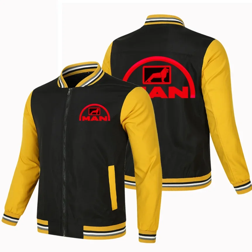 Chaqueta de béisbol de algodón para hombre, sudadera ajustada con logotipo de coche, moda Hip Hop, primavera y otoño, novedad de 2023