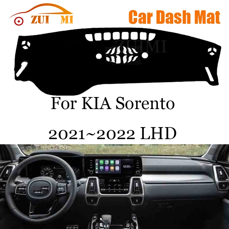 

ZUIMI Dashboard Cover Dash Mat Dashmat For KIA Sorento 2021~2022 LHD RHD Dash Board Cover Pad Sun Shade