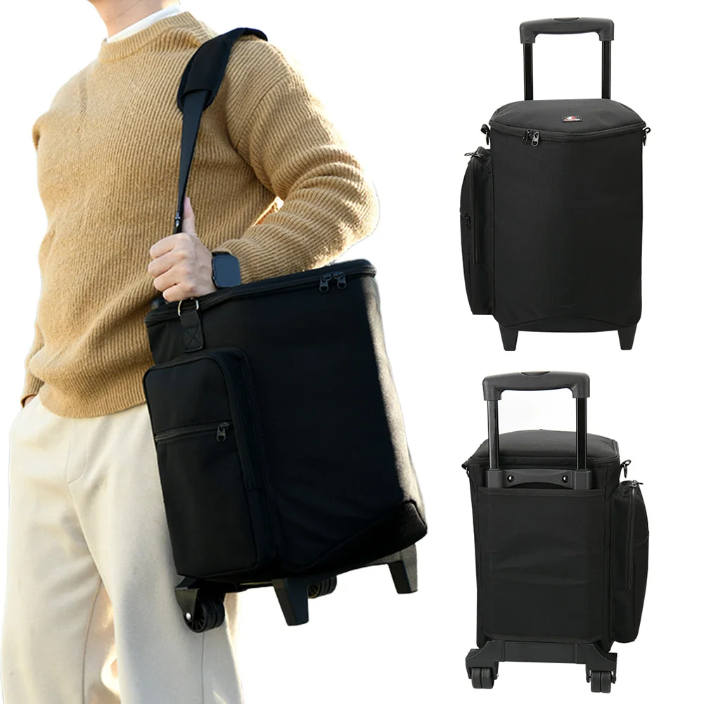 

Protective Speaker Case with Wheels Travel Bag with Retractable Handle Storage Bag for Bose S1 Pro / S1 Pro+ Portable BT Speaker