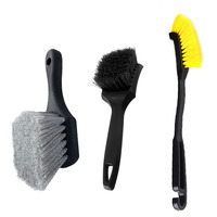 Car Tire Wheel Rim Cleaning Brush Detailing Brushes Wash Towel Kit Universal Wheel Tire Cleaning Accessories 1pcs