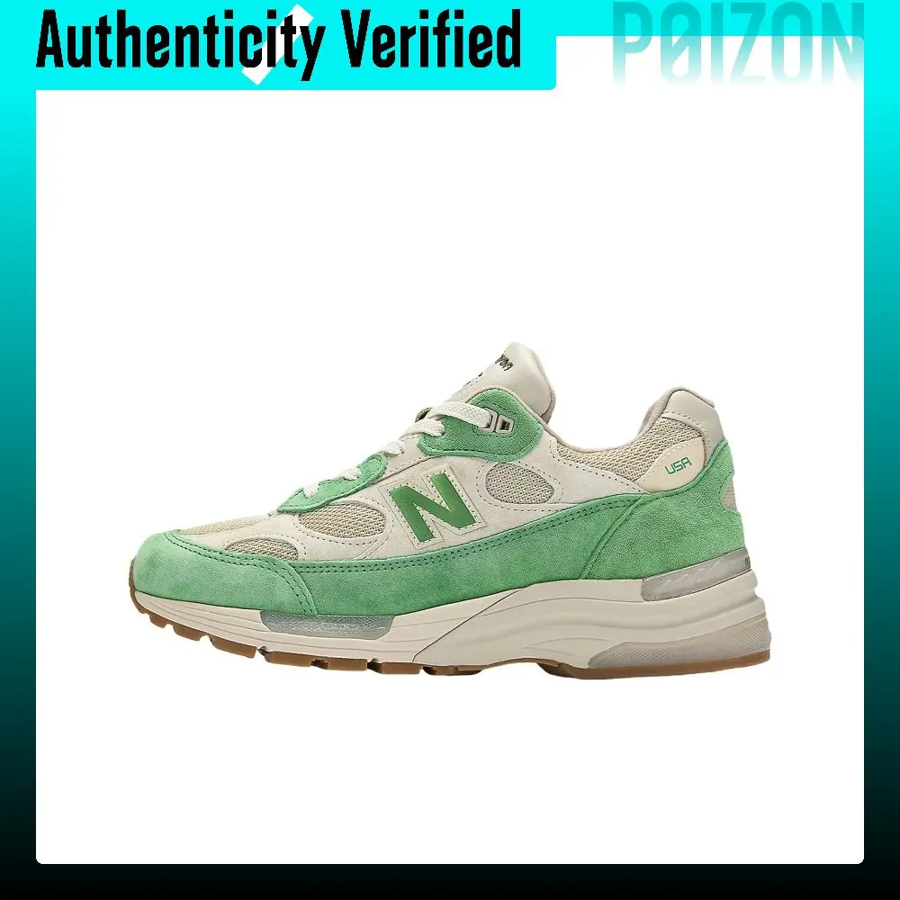 New Balance NB 992 Classic And Versatile Breathable Running Shoes Unisex Mint Green U992EN1