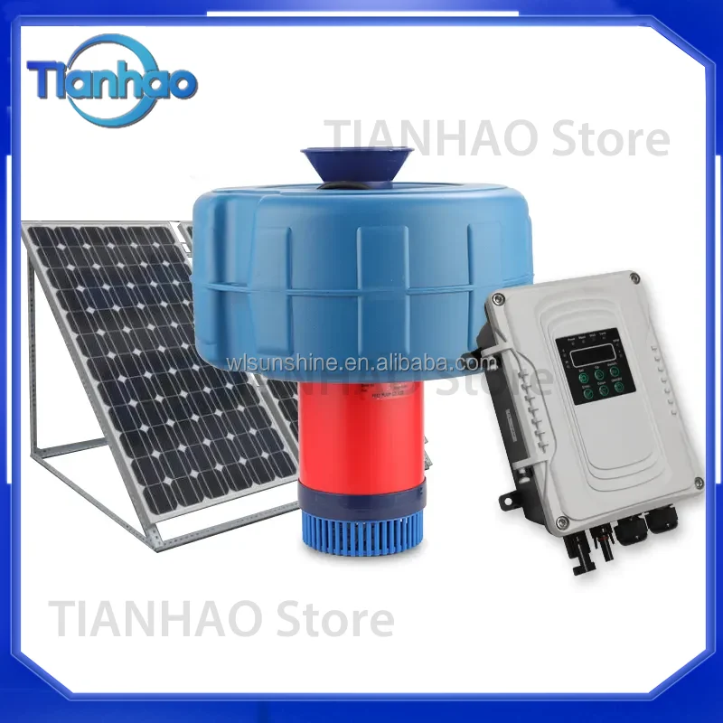 Solar DC Power Fish Pond Fountain Pump Floating Aerator for Aquaculture and Water Oxygenation