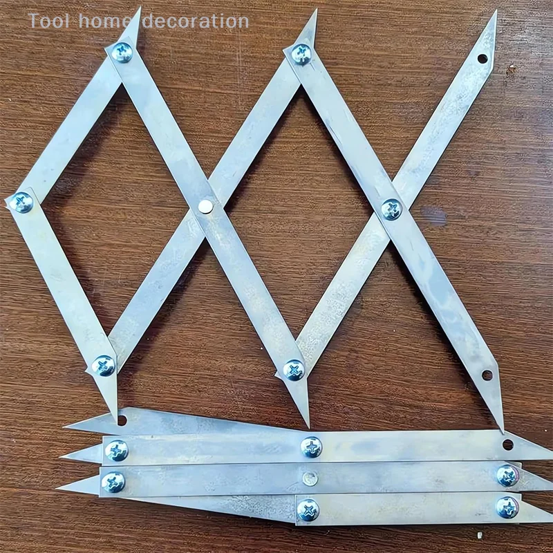 Localizzatore di punti centrali in metallo a 3 punti/7 punti per misurazioni rapide e precise Strumento di marcatura del cercatore centrale per la lavorazione del legno