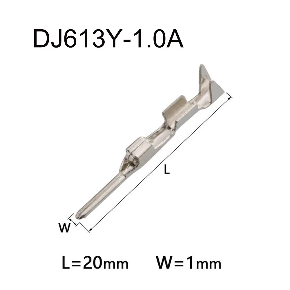 

2000PCS DJ613Y-1.0A Terminal connector brass pin Waterproof harness terminal cable socket