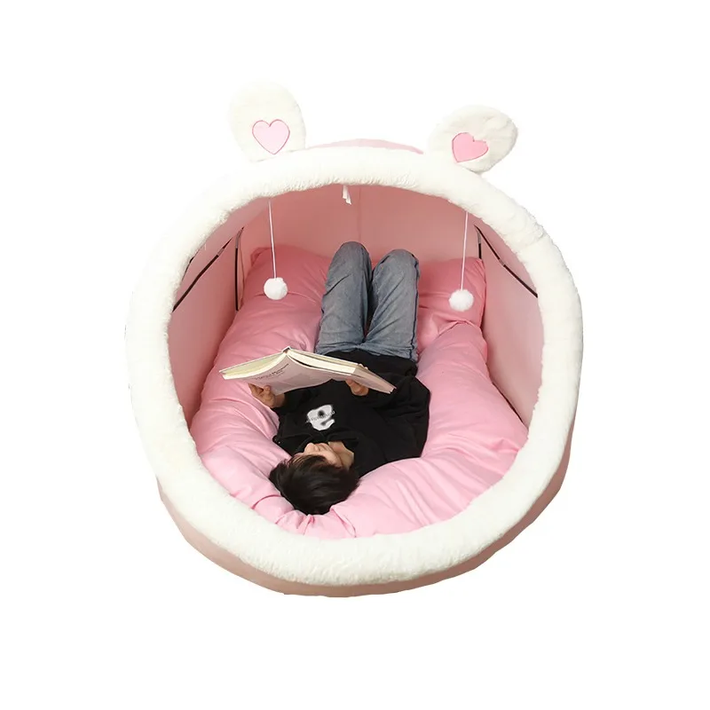 1.6 meters oversized throw pillow girls sleeping children's nest human cat nest birthday gift plush toy girl kennel