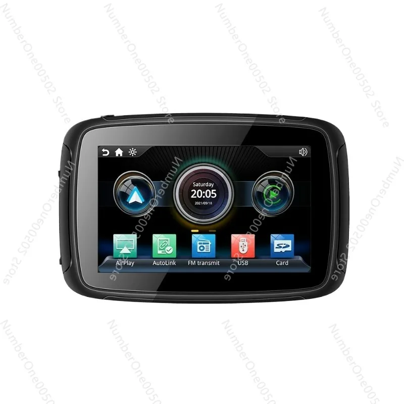 5 inch motorcycle smart touch screen player with dual Bluetooth GPS navigation GPS navigator