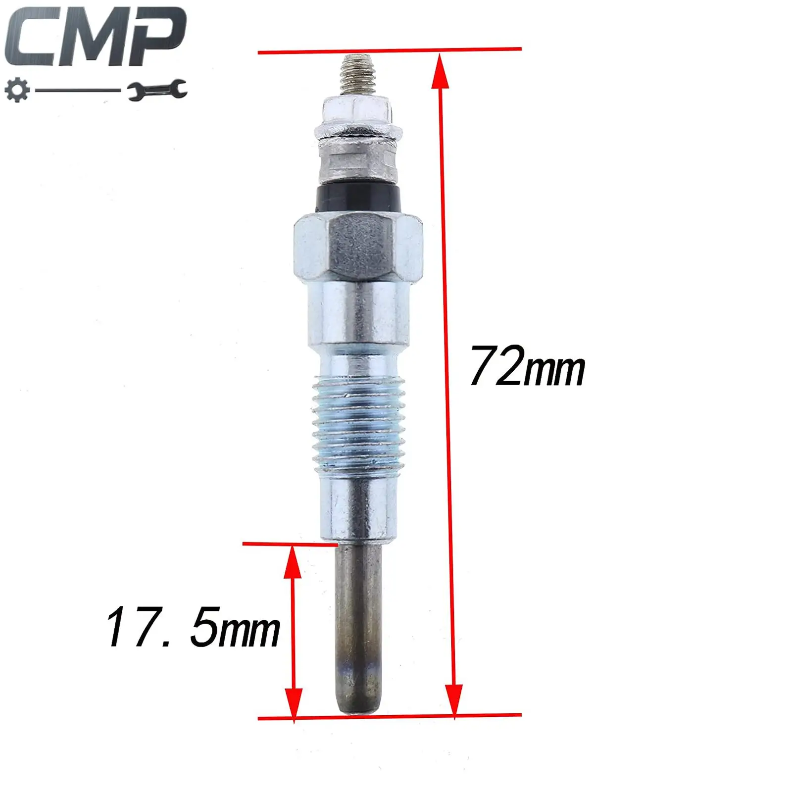 

Glow Plug for John Deere 330 430 455 X495 X595 655 Yanmar 3TN66C 3TN66UJ 3TNA72UJ 3TNA72UJ3 3TNE74 Spark Plugs M87919 AT110814