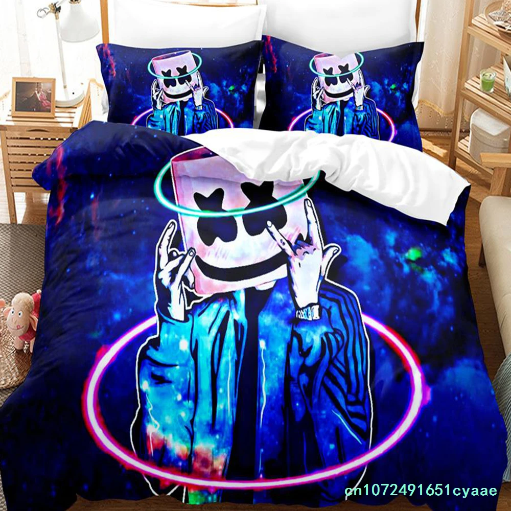 Marshmallow Bedding Set Single Twin Full Queen King Size Bed Set Aldult Kid Bedroom Duvetcover Sets Candy Band Baida DJ Camas 5