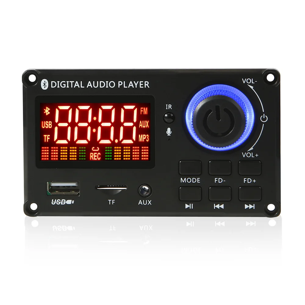 JX Bluetooth Decoder Board Power Amplifier 100W Color Screen Recording Call Lossless Band Audio Board Bluetooth TPA3116