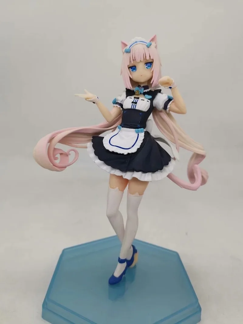 Long Haired Cute Stockings Girl Nekopara Chocola Vanilla Pvc Action Figures Anime Figure Model Toys Collection Doll Gift