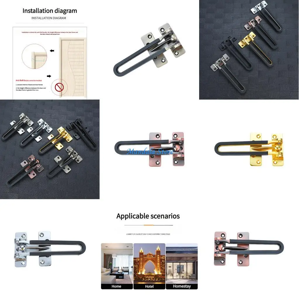 

U2JC Простой замок раздвижной двери с защитной цепью для внутренних входов и коммерческого использования