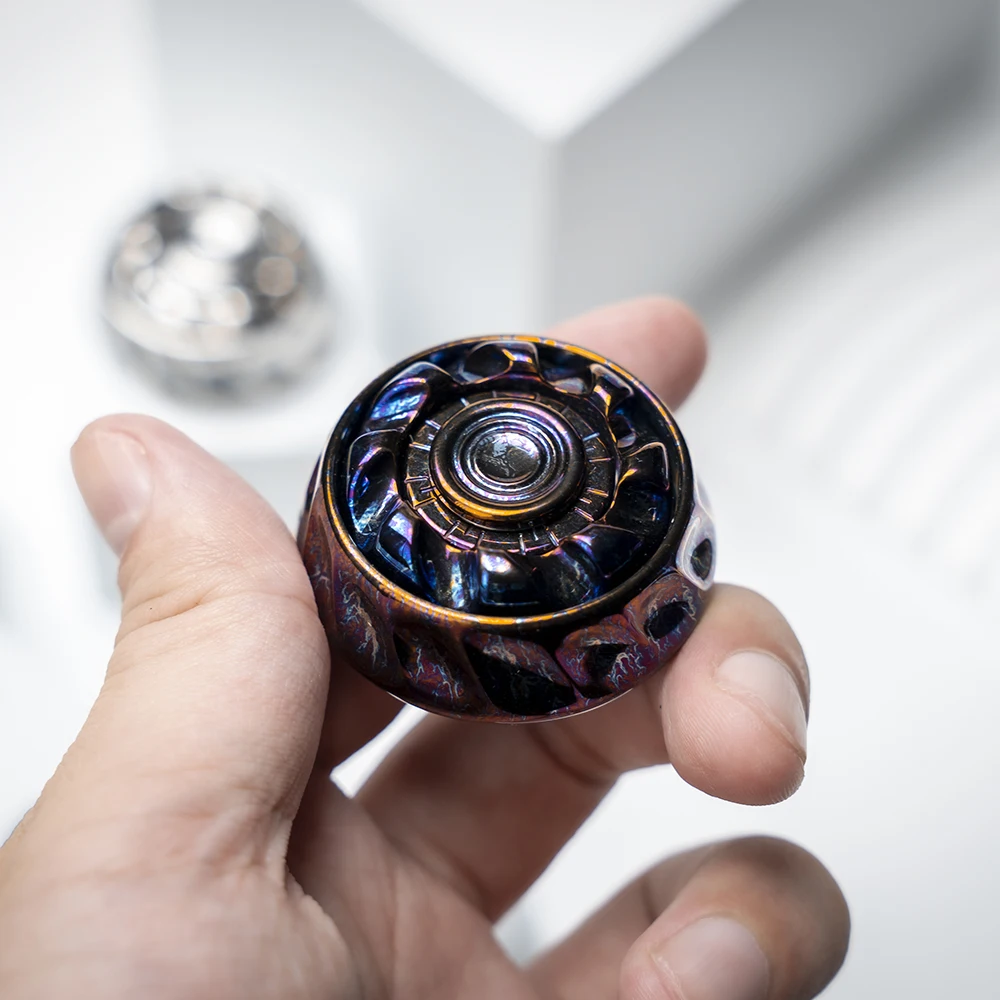 Ryan EDC WAVE Titanium PRO Fidget Spinner Haptic Coin Stress Relief Toy Original Designs Anti-stress Toys