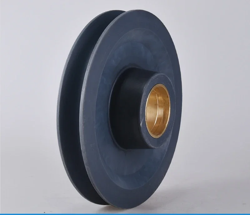 Tower crane rope pulley 330 * 80 * 120 tower crane accessories lifting copper sleeve guide pulley MC Huai'an nylon pulley