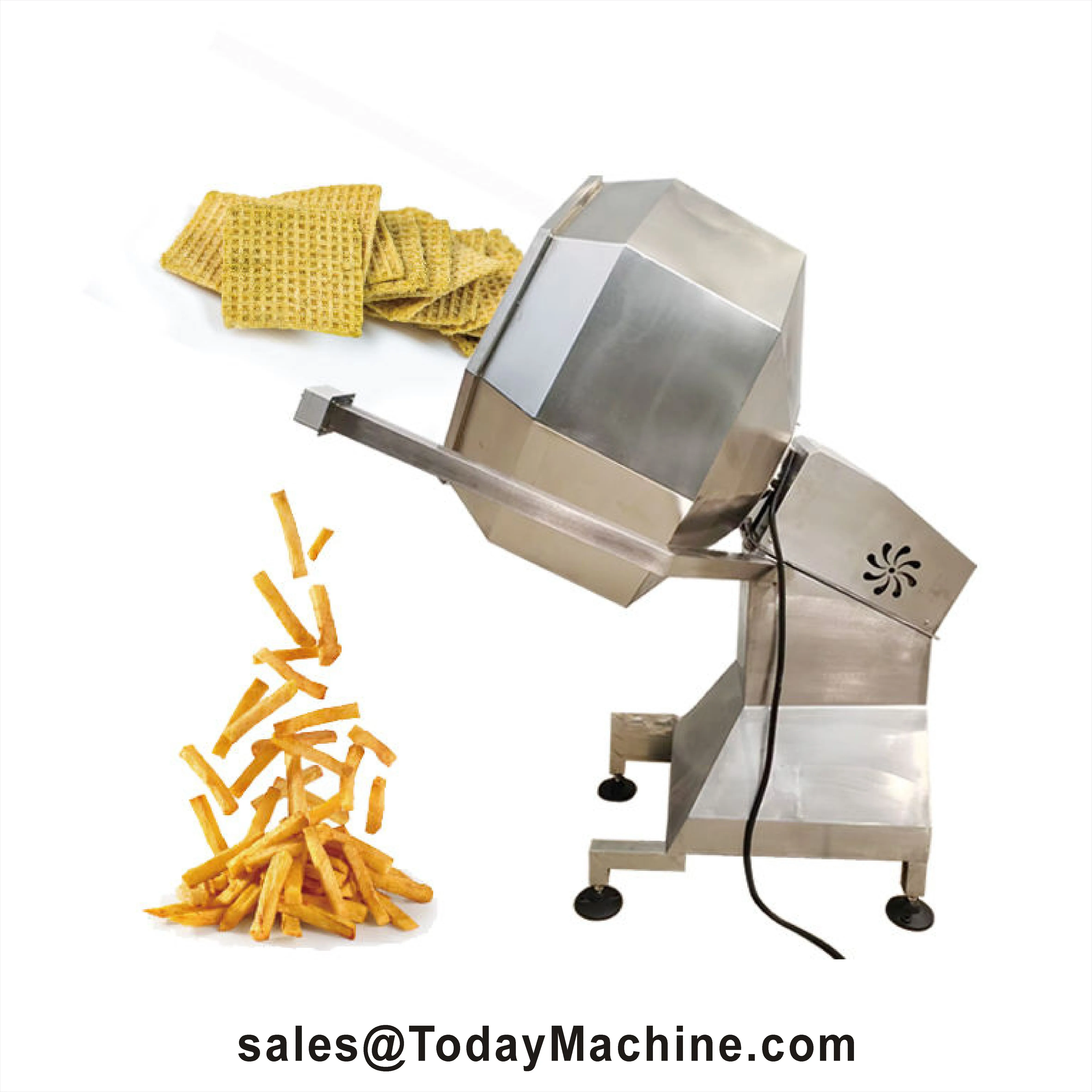 Stainless Steel Puffed Corn Flavor Blender Groundnut Various Grains High Efficiency Octagonal Mixer