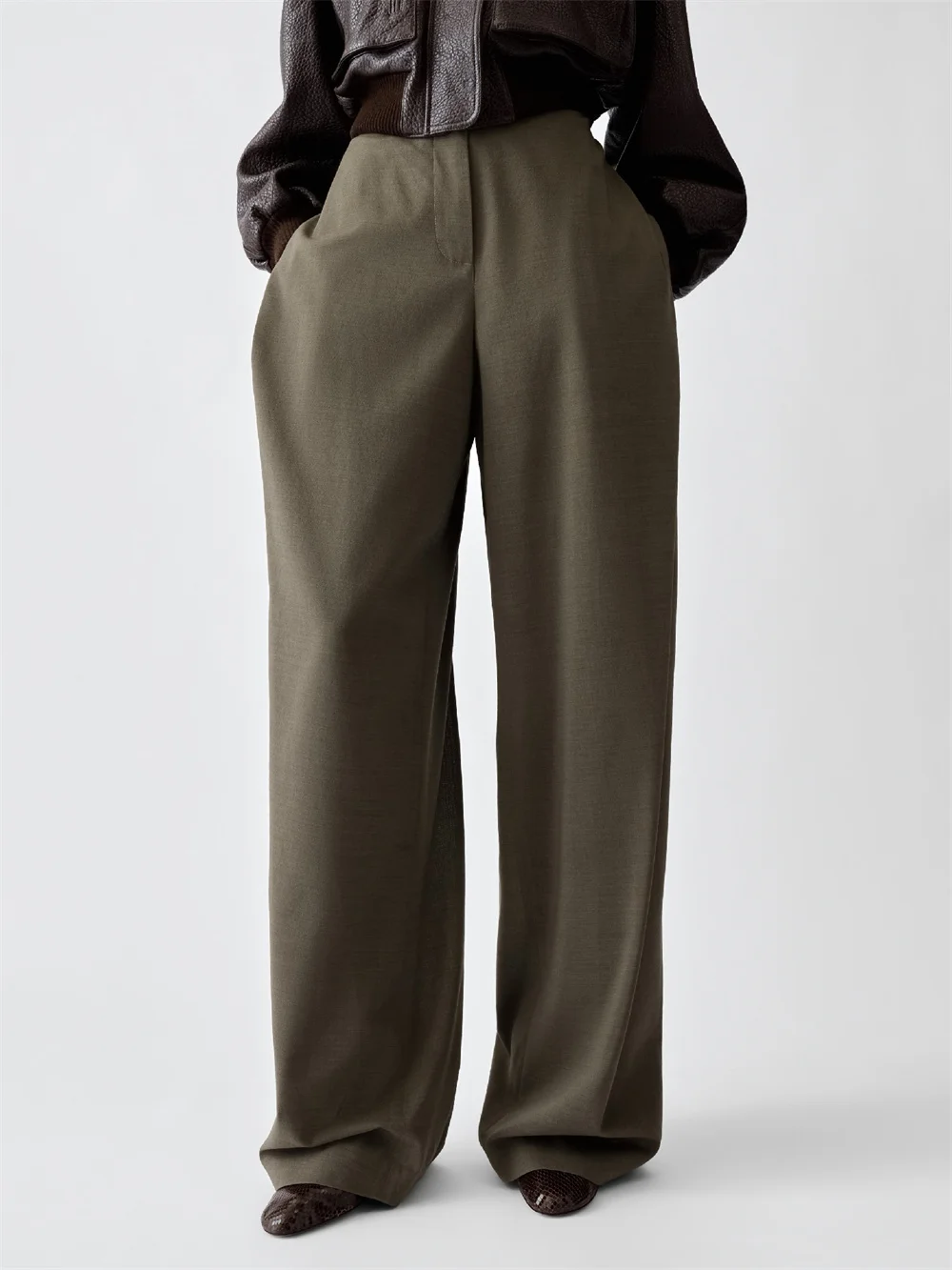 2026 Women’s Satin Trousers – Loose, High-Waisted, Casual Wide-Leg Pants, Y2K-Inspired, Versatile Fashion for Women  bra