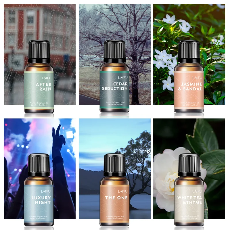 

Aromatherapy Essential Oil Set - Water Soluble, Stress Relief, Home Scent, Spa Diffuser, Natural Fragrance for Relaxation & Well