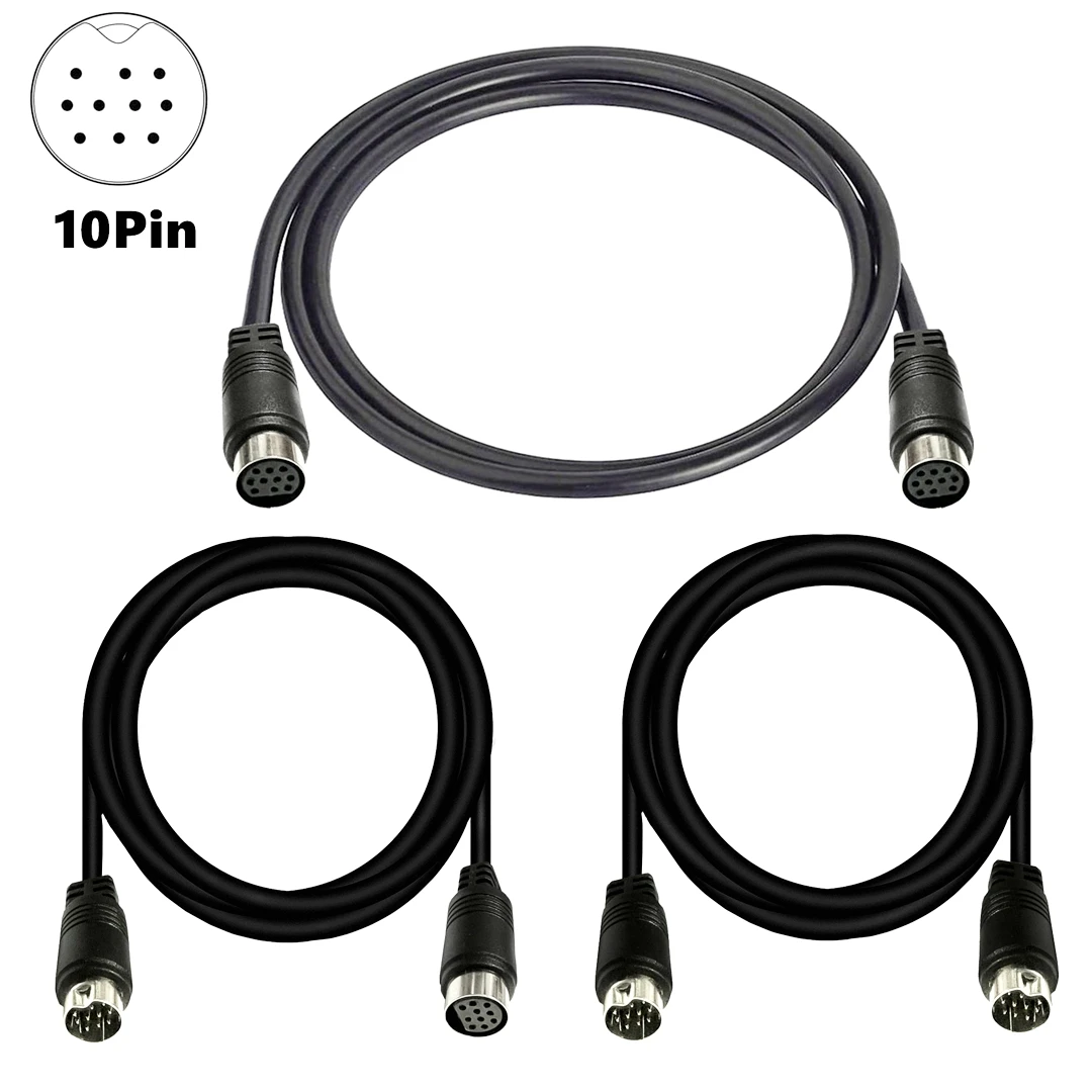 Mini DIN 10 Pin Male to Female Audio Cable for TV Receiver Monitor Projector Audio and Video Receiver Mini 10Pin Cord 1m 2m 3m