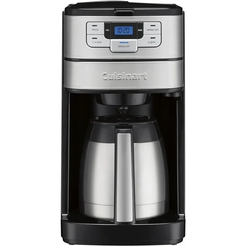 

Cuisinart 10 Cup Coffee Maker with Grinder, Automatic Grind & Brew, Black/Silver, DGB-450