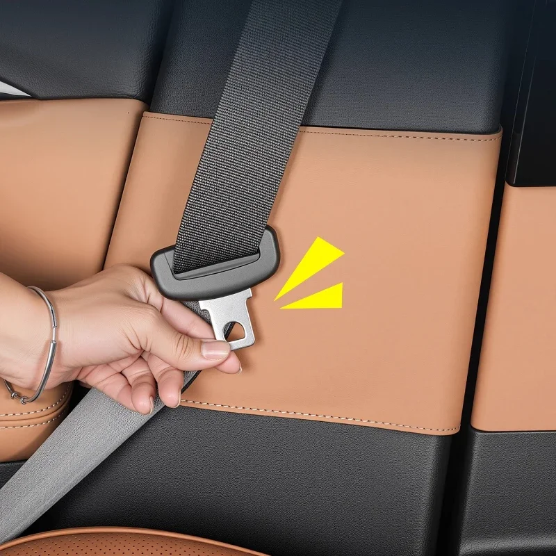 

For Geely Galaxy A7 Second Row B Column Anti-kick Leather Pad Anti-scratch and Anti-wear Protective Sticker Interior Accessories