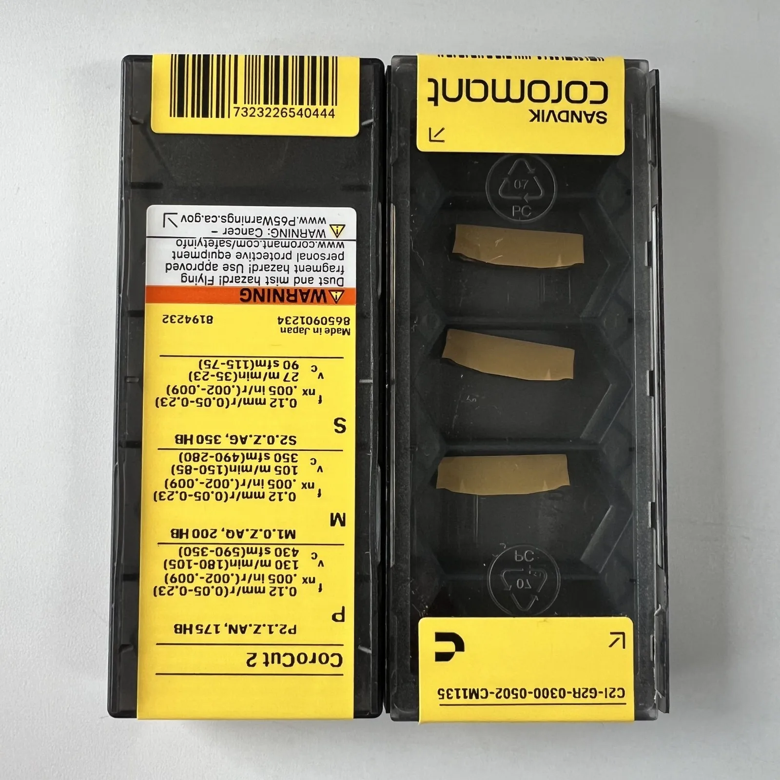 

SANDVIK / C2I-G2R-0300-0502-CM 1135 / Swedish hard alloy blade 10 Pcs