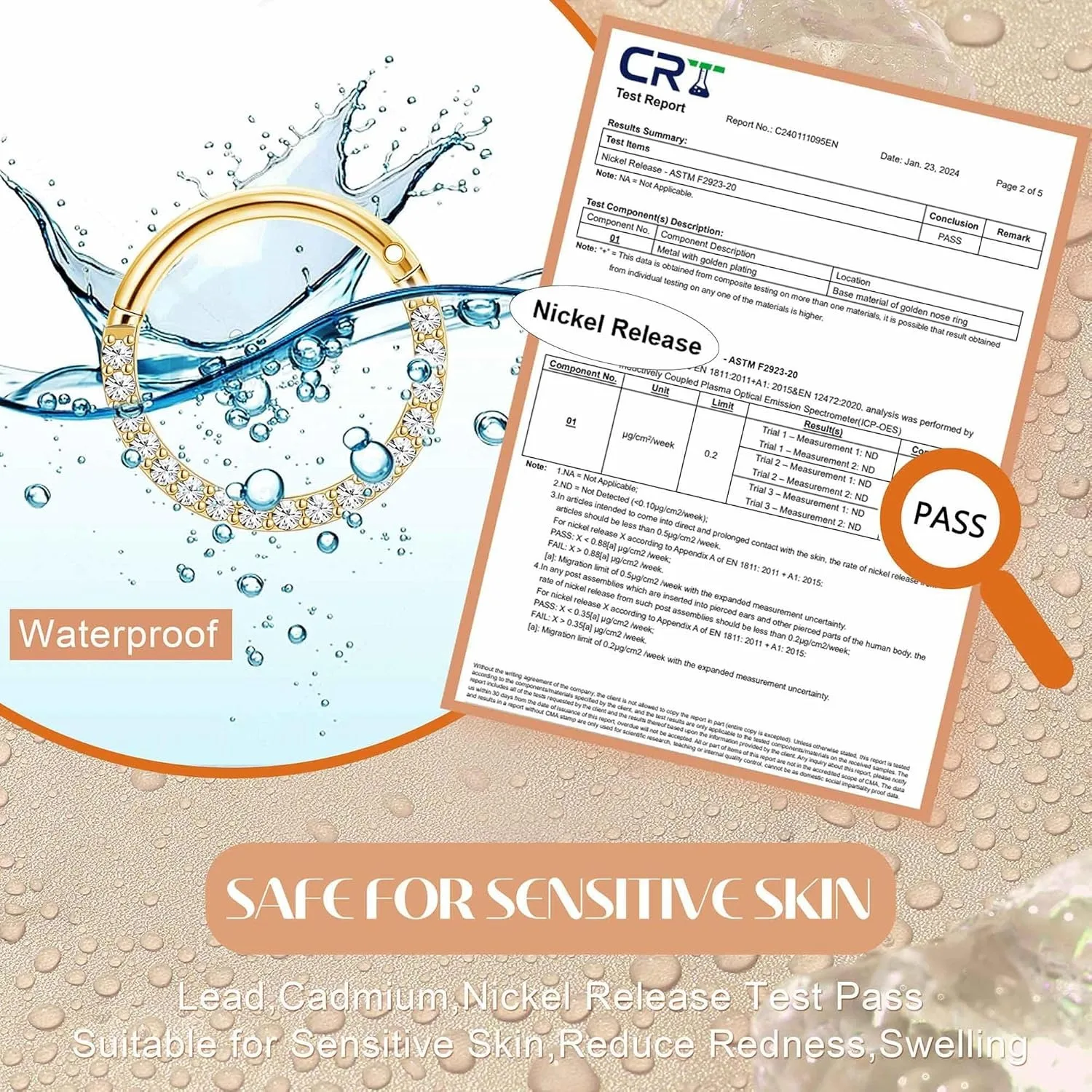 6 قطعة الجراحية الصلب الحاجز الأنف خواتم للنساء الرجال أوبال تشيكوسلوفاكيا الأنف الدائري متمحور الغضروف القرط محارة الشفاه اللولب ثقب المجوهرات