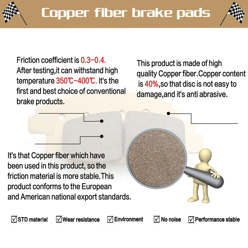 مكابح أمامية وخلفية للدراجة النارية لـ DAELIM Roadwin R 125 (VJF 125) 08-14 (VJ 125) 04-13 (VJ 125) Roadwin 04-11