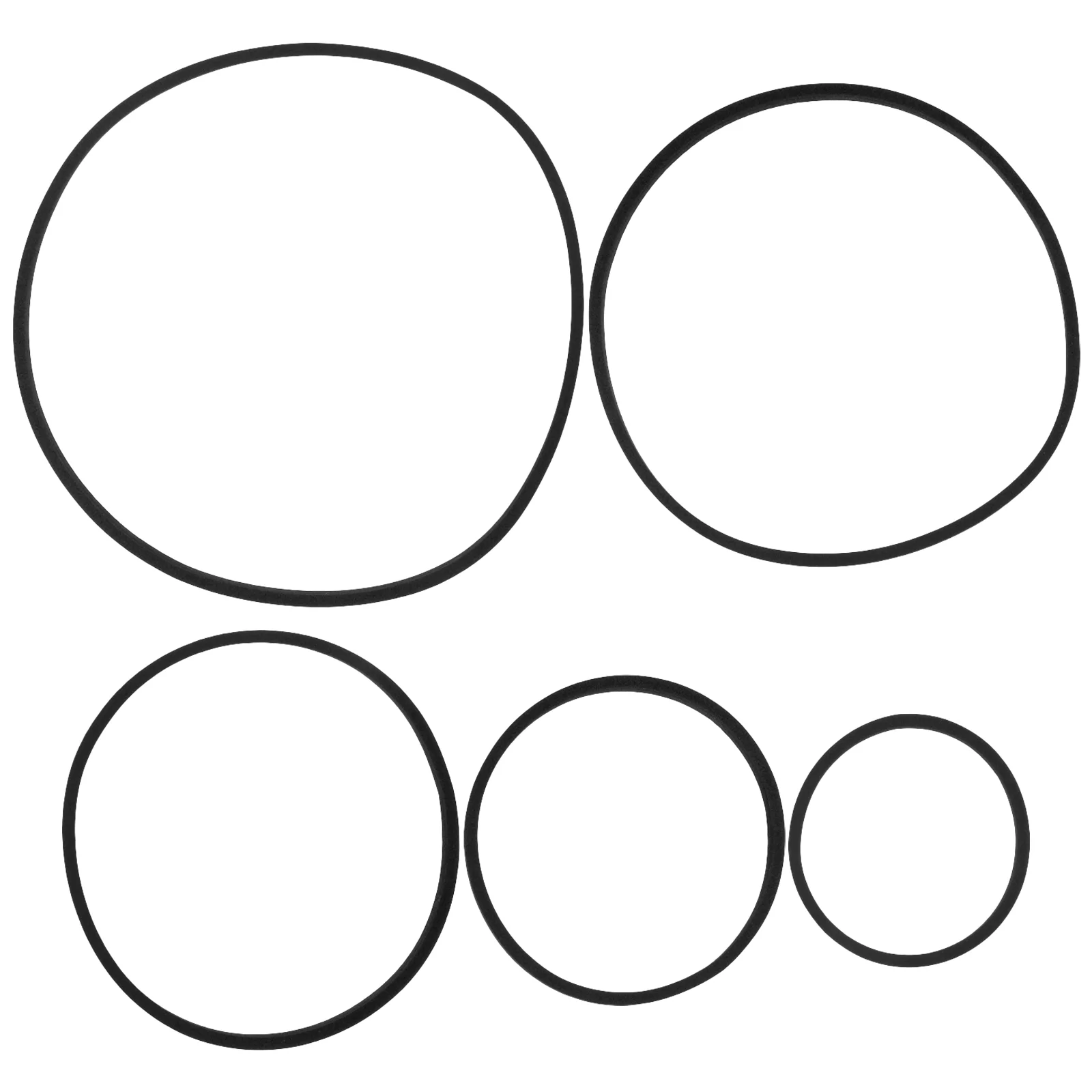 5 Pcs Fish Aquarium Tank Grass Retaining Ring Isolation Circles Floating Plants Rings for Feeder Feeding Black