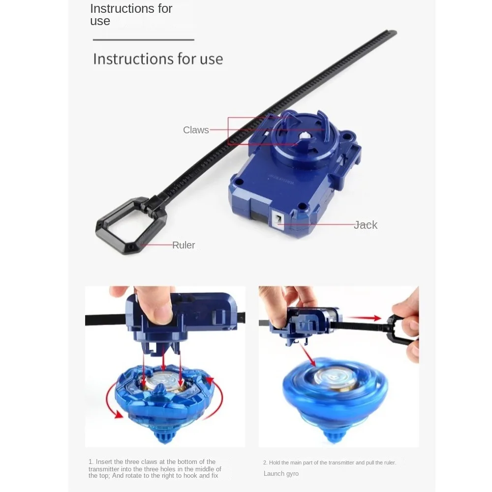 Nuovo Giroscopio Da Combattimento In Plastica Trottole Per BX-18 SB/BX Fighting Gyro Anime Turno Trasmettitore Maniglia Per Bambini