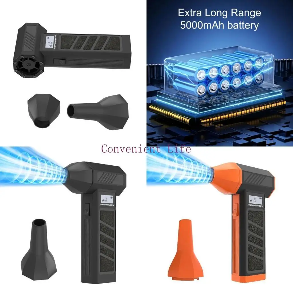 

L1EE 130000RPM Jet Dry Blower Jet Hair Dryer Powerful Fan Cordless Blower Compressed Air Dusters Computer Vacuum Cleaners