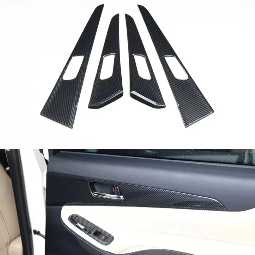 For Toyota Crown 2015-2018 Car Door Interior Handle Bowl Cover Trim ABS Stickers Auto Styling Accessories 4pcs