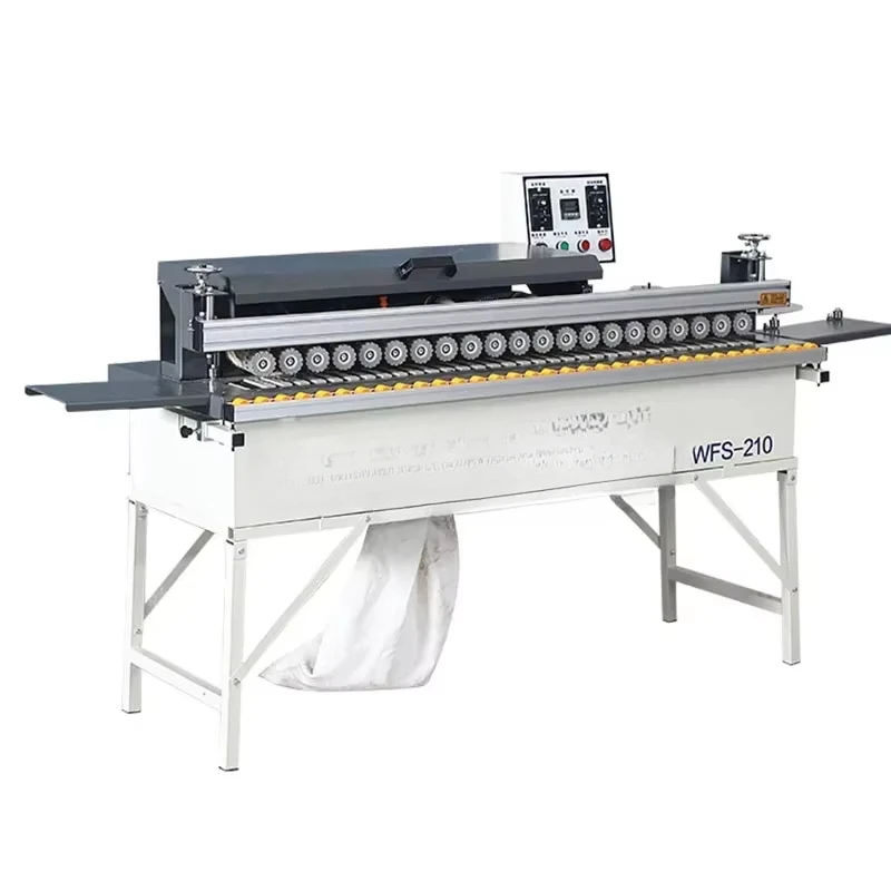 

WFS210 Full Straight Line Edge Banding Machine Automatic Broken Belt Woodworking High Speed Edge Bander Wood Vacuuming Polishing