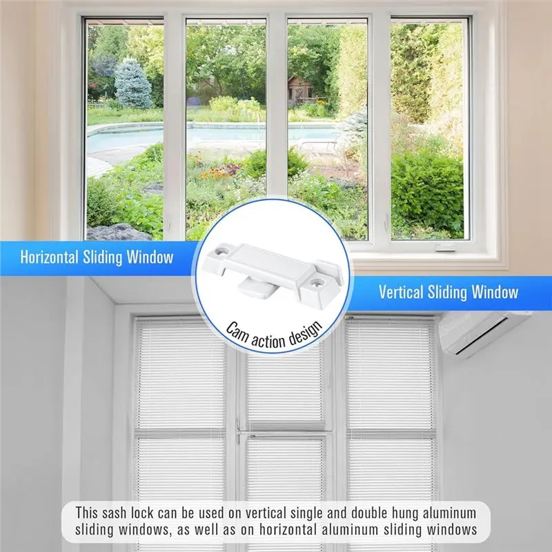 A25P Replacement For Vertical& Horizontal Sliding Window Sash Lock- For Prime-Line F 2590, Broken Sash Locks