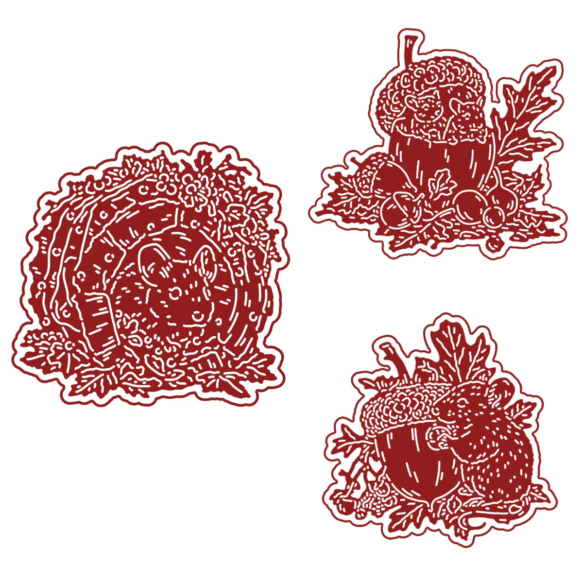 حصاد الخريف توهج يموت قطع معدنية يموت الديكور سجل القصاصات DIY بها بنفسك ورقة بطاقة ألبوم قالب النقش الحرفية #1