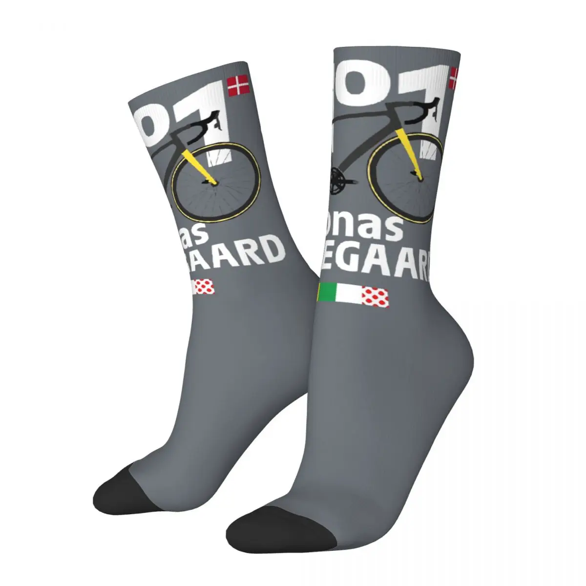 Trendy Unisex Socks Jonas Vingegaard Accessories Comfortable Cyclist Bicycle Cycling Fan Love Non-slip Stockings