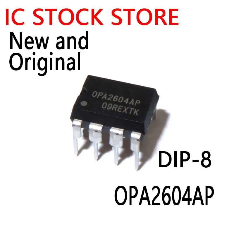 5PCS New and Original DIP-8  OPA2604A  OPA2604  2604AP Dual FET-Input, Low Distortion OPERATIONAL AMPLIFIER OPA2604AP