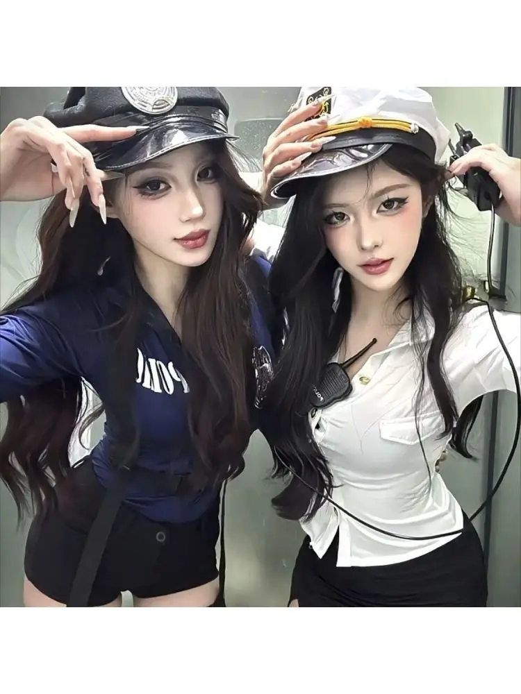 زي شرطة نسائي لضابط الشرطة من مشاة البحرية JK orm عالي الجمالي زي سيدة الملكة الحارة أنيمي ow loween