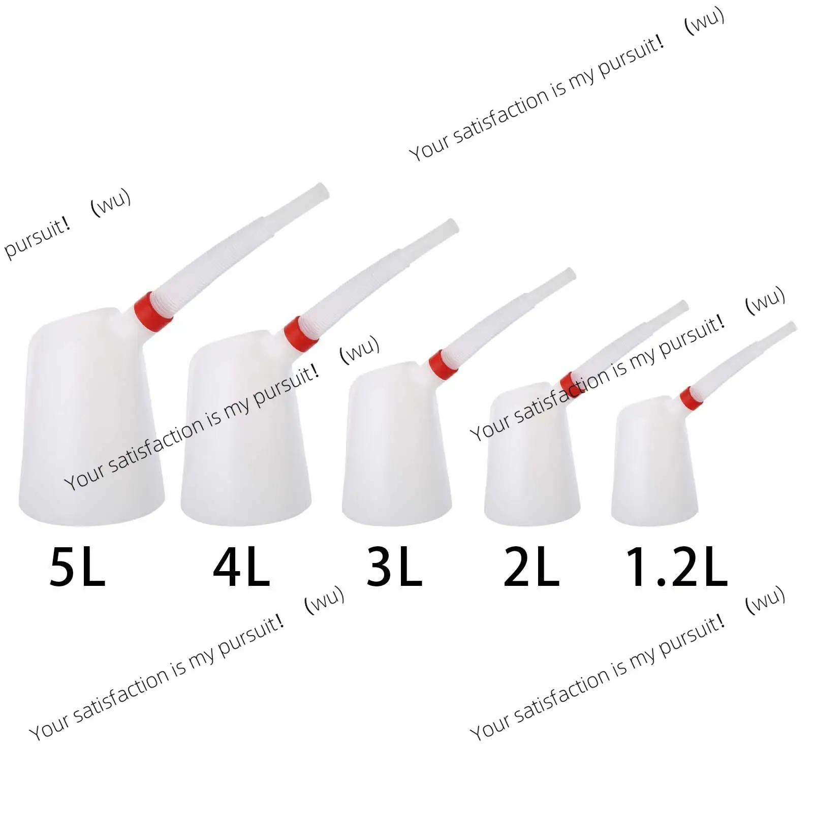 1.2 liter/2 liter/3 liter/4 liter/5 liter oil measuring pot with flexible pour port, suitable for auto repair shops