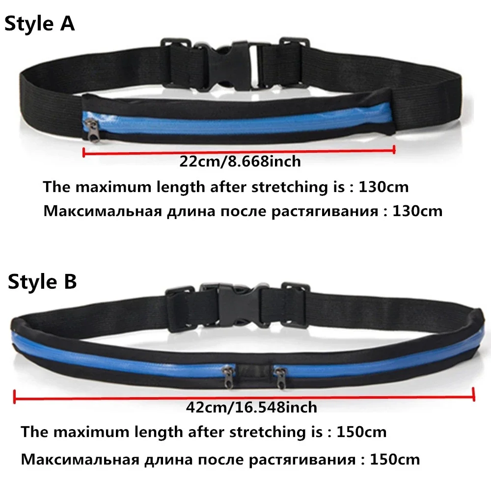 Sports Bag Running Waist Bag Pocket Running Cycling Jogging Waist Belt Pack Waterproof Adjustable Phone Pouch Pocket Pouch