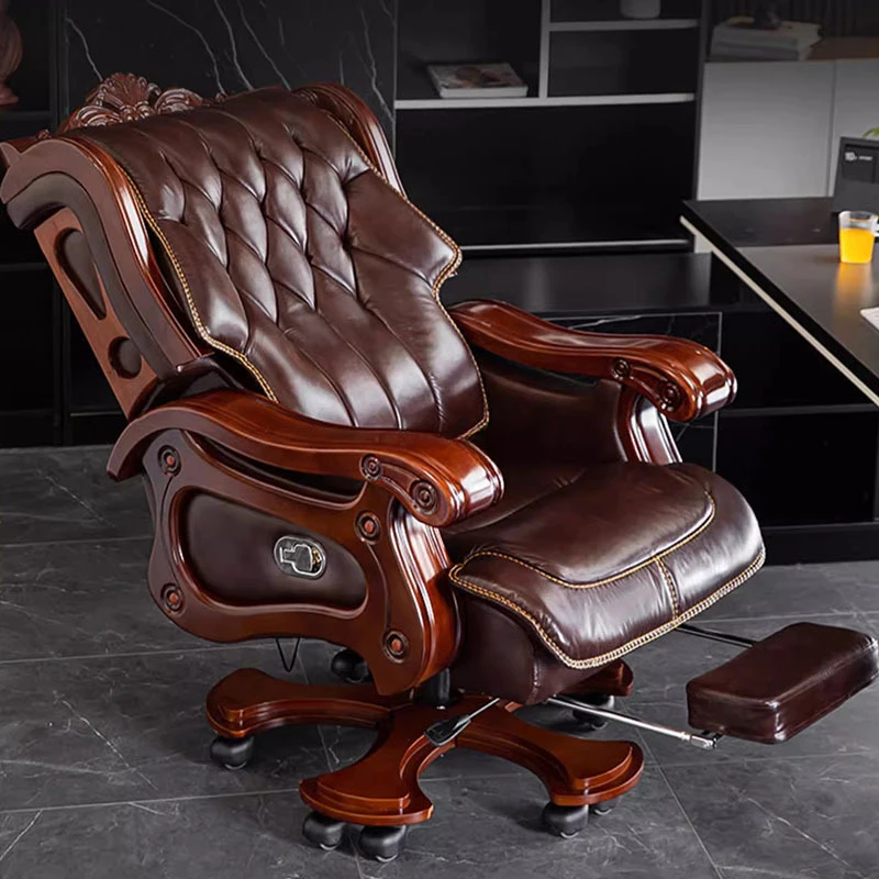 

Luxury Massage Office Chair Leather Ergonomic Designer Living Room Gaming Chair Executive Durable