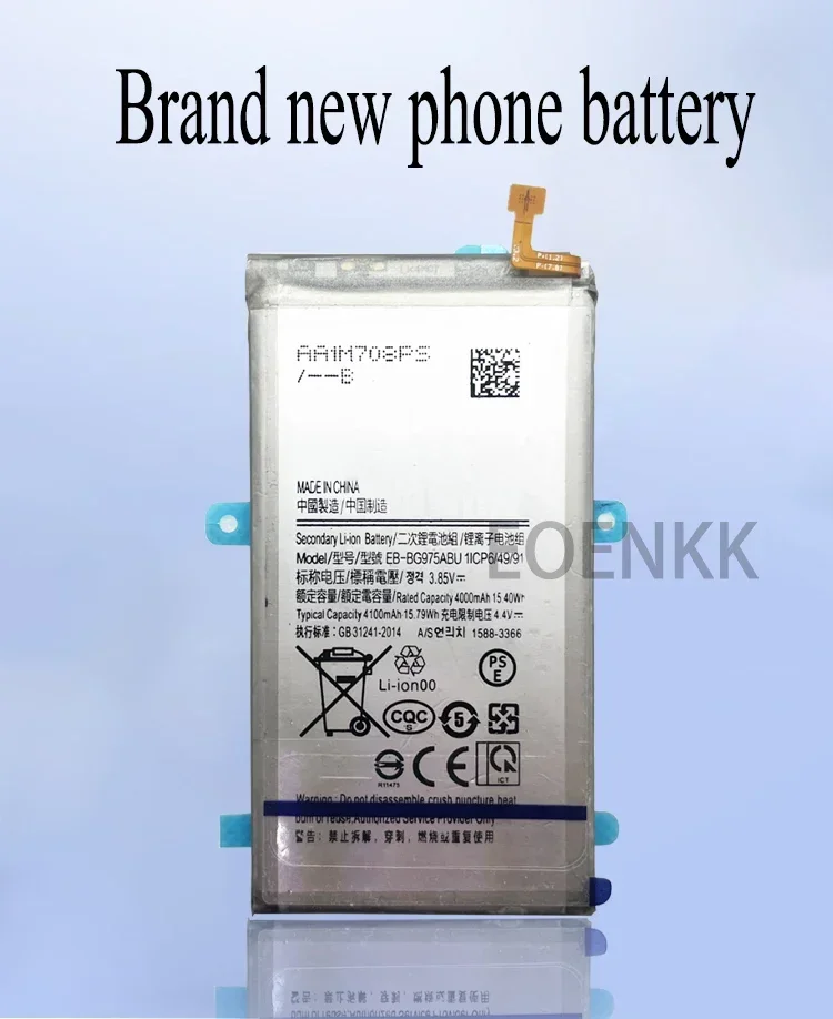 100% high capacity  Battery EB-BG975ABU For Samsung Galaxy S10 Plus S10+ SM-G9750 Genuine Phone Battery 4100mAh