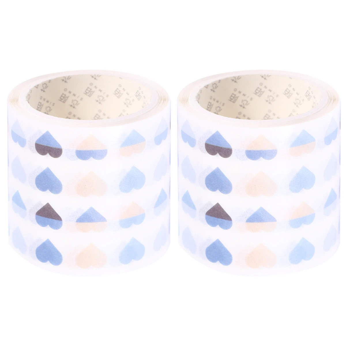 

2Pcs Washi Tape Coil Sticky Notes Basic Color Planner Sticker Journal Sticky Paper Band Light Blue Writing Paper Tape Scrapbook