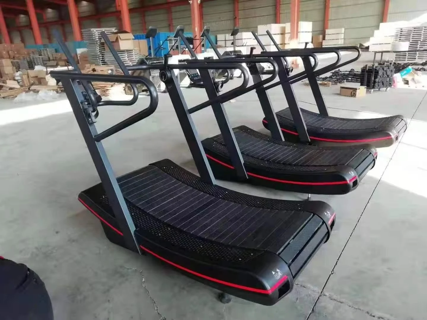 Customized Motorless Curved Treadmill Reinforced Nylon Running Belt Unavailable Indoor Outdoor Fitness Equipment for Home Gym