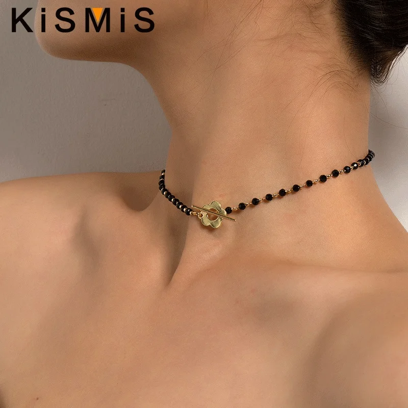 Flower Pearl Necklace Simple Versatile Personality Popular 1PC Street Shoot Necklace for Women Fashion Jewelry Accessories