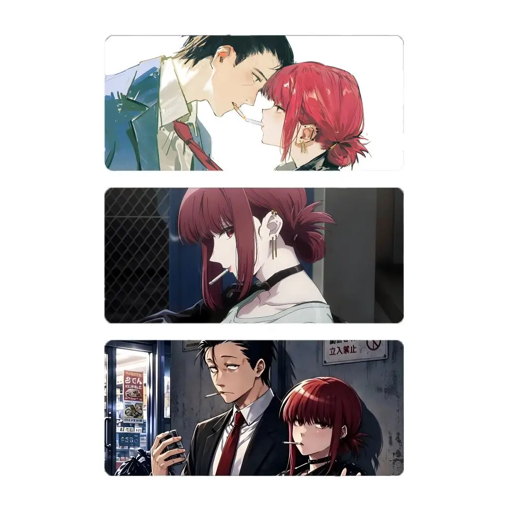 manga series Smoking Behind The Supermarket With You Mouse Pad Large Gaming Mousepad with Stitched Edges Thickened Desk Mat PC